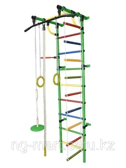 Детский спортивный комплекс Гамма-1К ПЛЮС Зеленый-радуга