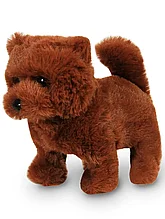 Мягкая игрушка Собака чау-чау коричневая механическая 16 см 2704-8-1