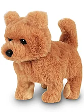 Мягкая игрушка Собака чау-чау светло-коричневая механическая 16 см 2704-8-2 ТМ Коробейники