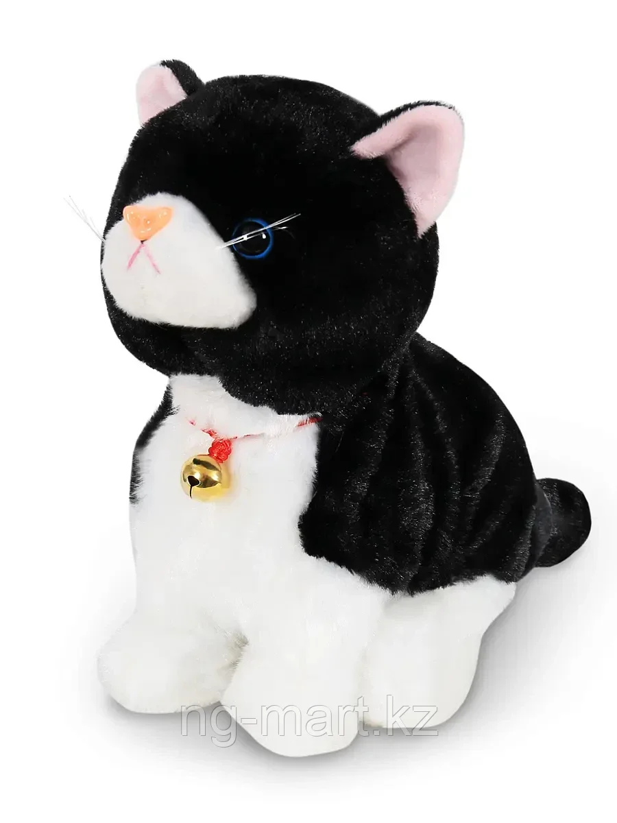 Мягкая игрушка Кошка Бесси бело-черная механическая 23 см JM-288-2 ТМ Коробейники