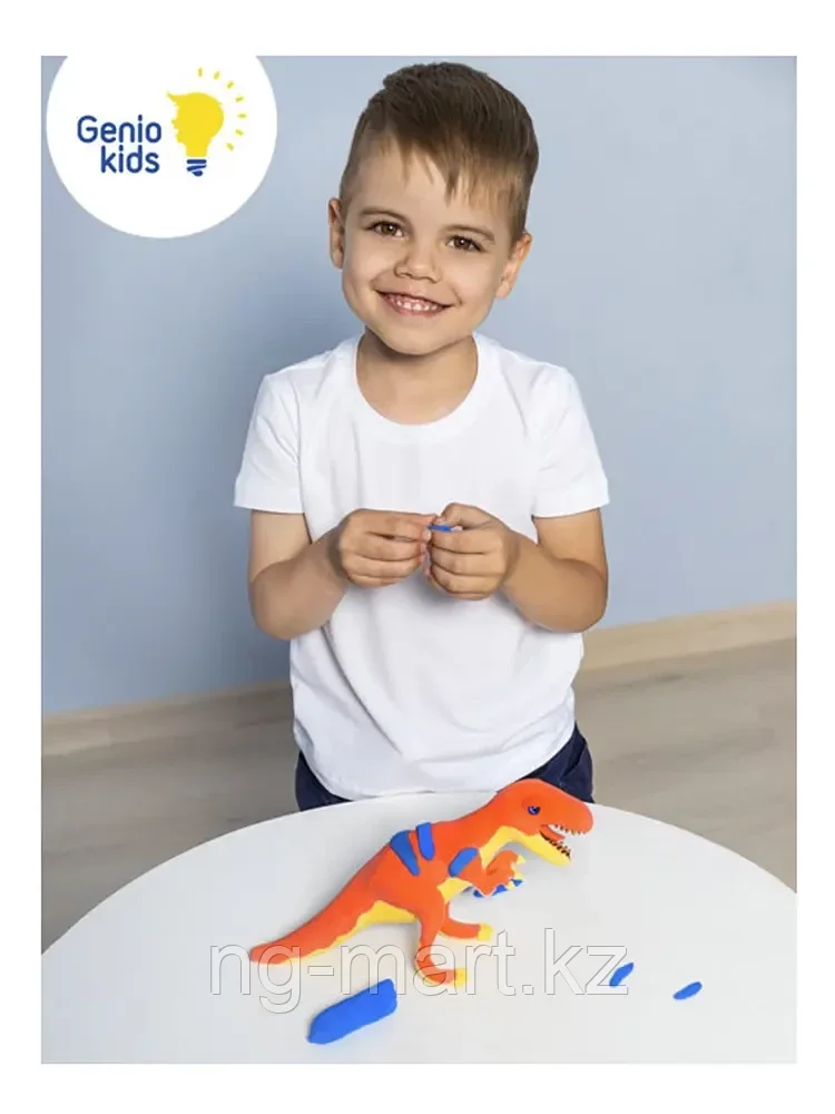 Набор для детской лепки из легкого пластилина TA1703 Тираннозавр - фото 4 - id-p96764181