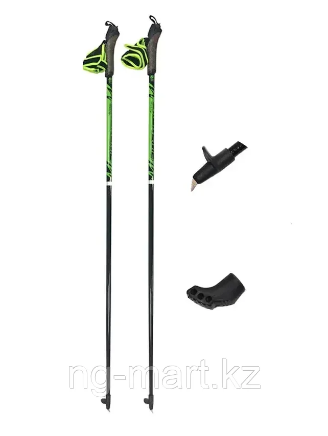 Палки 100 см для скандинавской ходьбы STC EXTREME зеленый, черный - фото 1 - id-p96756610