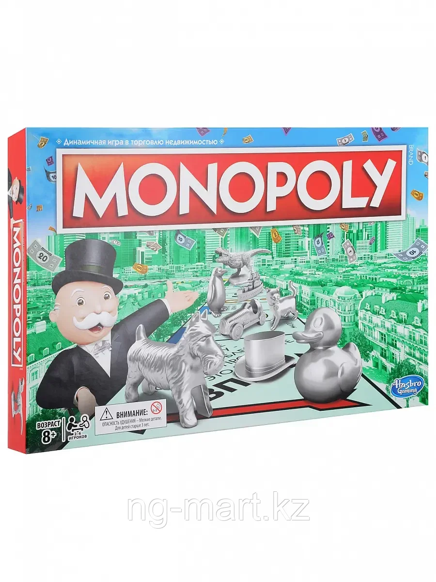 Настольная игра Монополия классическая обновленная C1009 Hasbro Games - фото 1 - id-p96762248