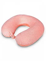 Мягкая подушка на шею розовая 28 см 1441-5-1 ТМ Коробейники