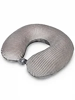 Мягкая подушка на шею серая 28 см 1441-5 ТМ Коробейники