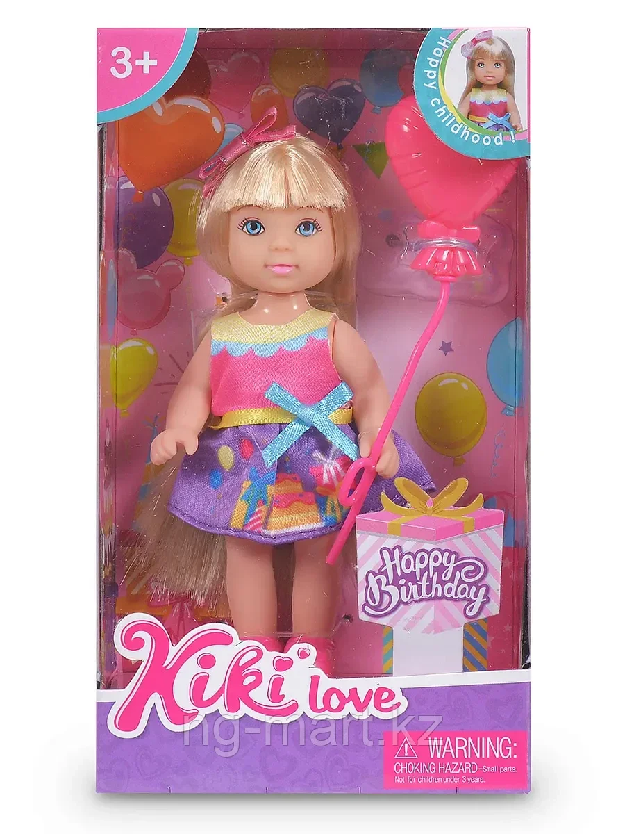 Кукла 88022-1 мини в платье с аксессуарами
