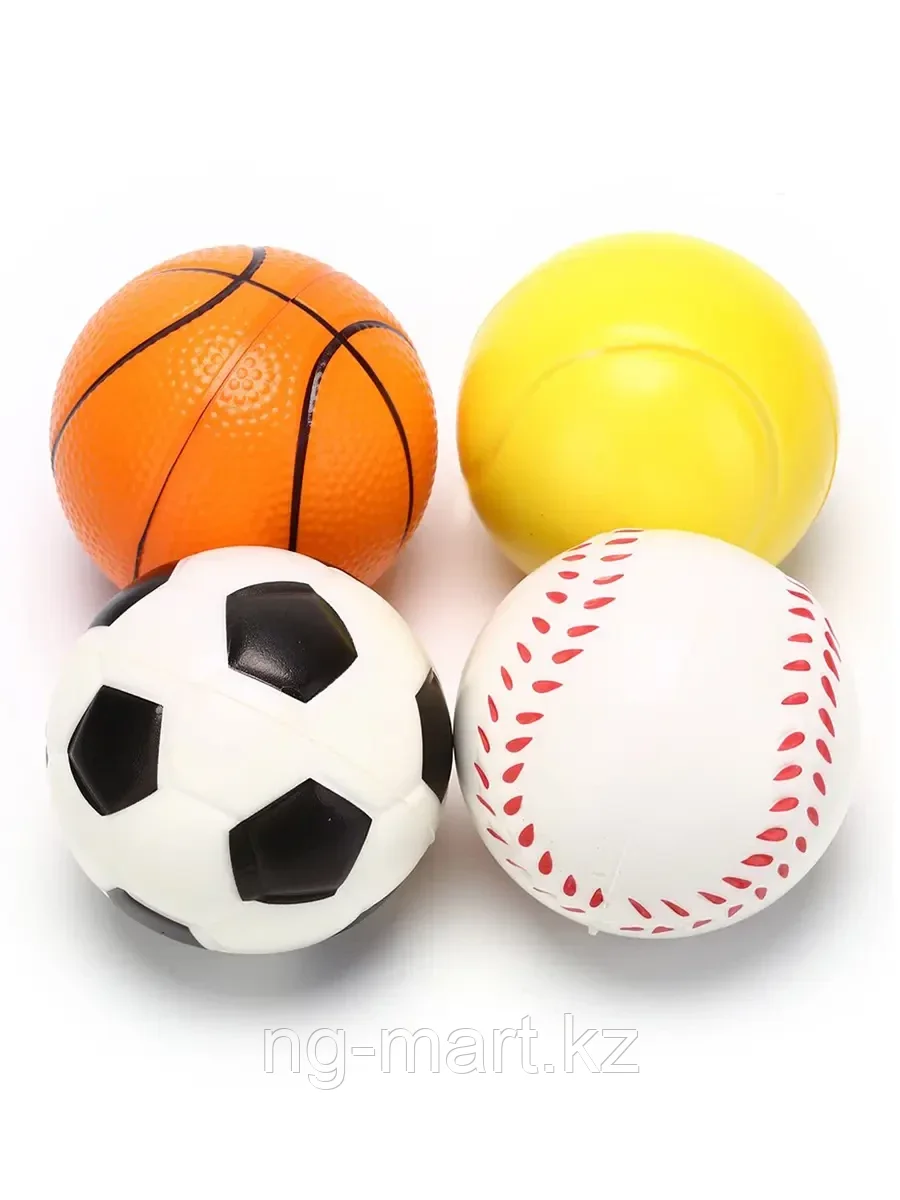Набор спортивных мячиков 4 шт В ассортименте