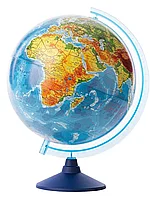 Глобус Земли физико-политический с подсветкой от батареек диаметр 25 см Классик Ве012500257