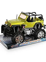 Машина инерционная Bigfoot 6803A зеленый "Jeep Wrangler Cabrio" п/к