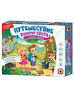 Настольная игра Вокруг света с Алисой и Никитой 03442 Русский Стиль