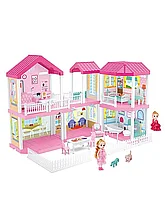 Дом для куклы 668-3 6 комнат с мебелью