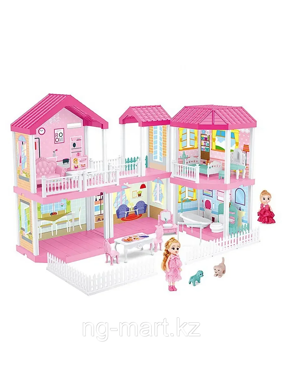 Дом для куклы 668-3 6 комнат с мебелью - фото 1 - id-p96757525