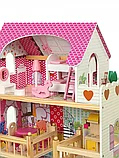 Кукольный дом DH603 деревянный с набором мебели, фото 3