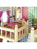 Кукольный дом DH603 деревянный с набором мебели, фото 6
