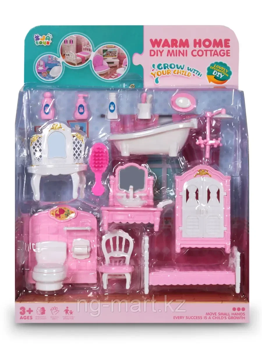 Мебель для куклы 0588-25 в/к ванная
