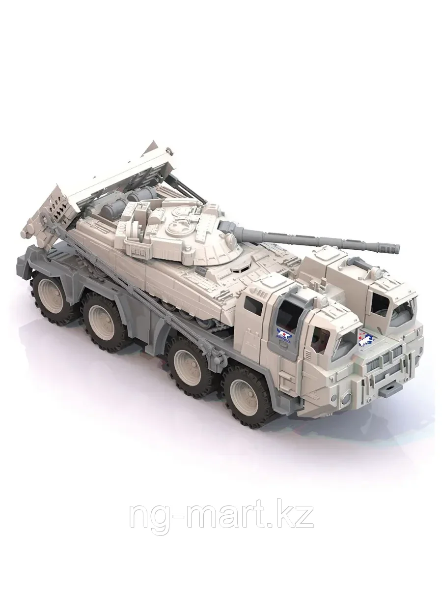Машина военный тягач "Артика" с танком 56см 288 Нордпласт - фото 3 - id-p96758480