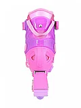 Роликовые коньки детские раздвижные RUSH ACTION розовый, фото 3