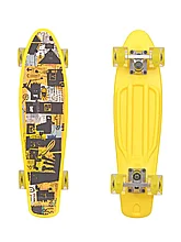 Скейтборд 56*15 см RUSH ACTION желтый
