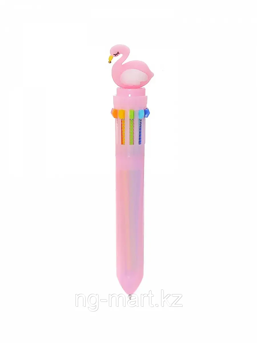 Ручка шариковая 0,7мм 10 цветов Фламинго 058C-2421C - фото 1 - id-p96761492