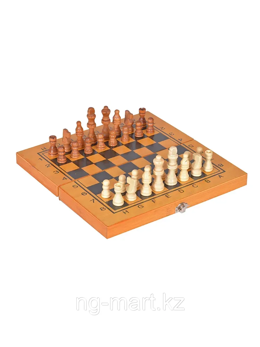 Игра 3 в 1 шахматы,шашки, нарды 712-11/B3015 дерево - фото 1 - id-p96762497