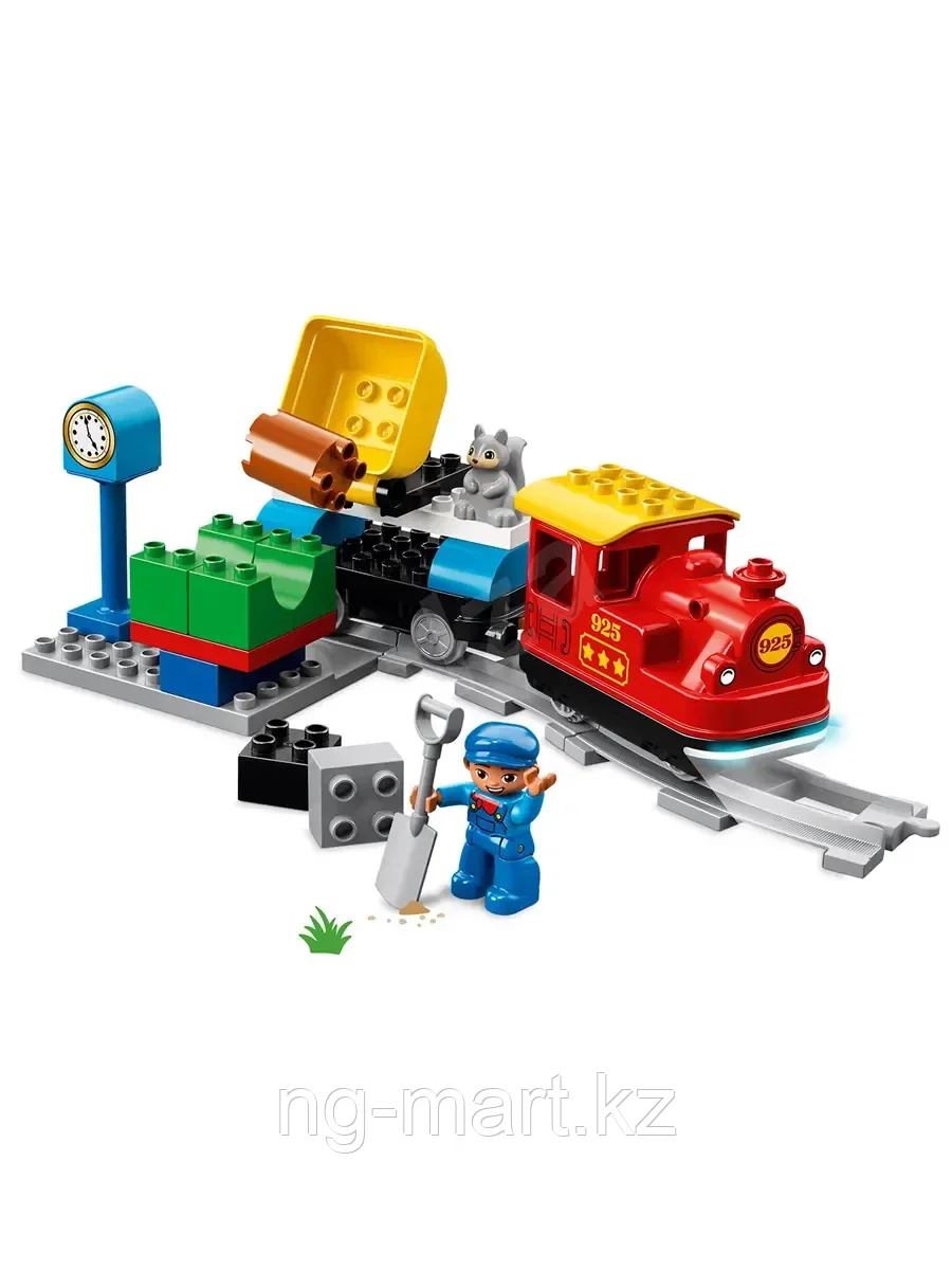Конструктор Поезд на паровой тяге 59 дет. 10874 LEGO Duplo - фото 2 - id-p96761588