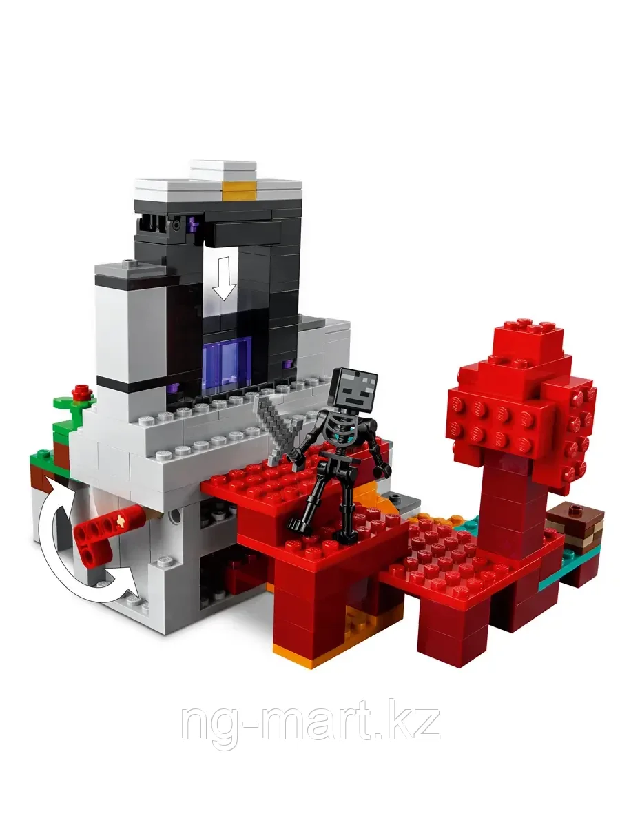 Конструктор Разрушенный портал 316 дет. 21172 LEGO Minecraft - фото 6 - id-p96761589