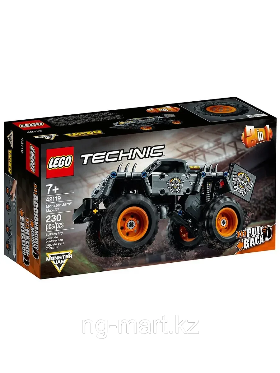 Конструктор Monster Jam® Max-D® 230 дет. 42119 LEGO Technic
