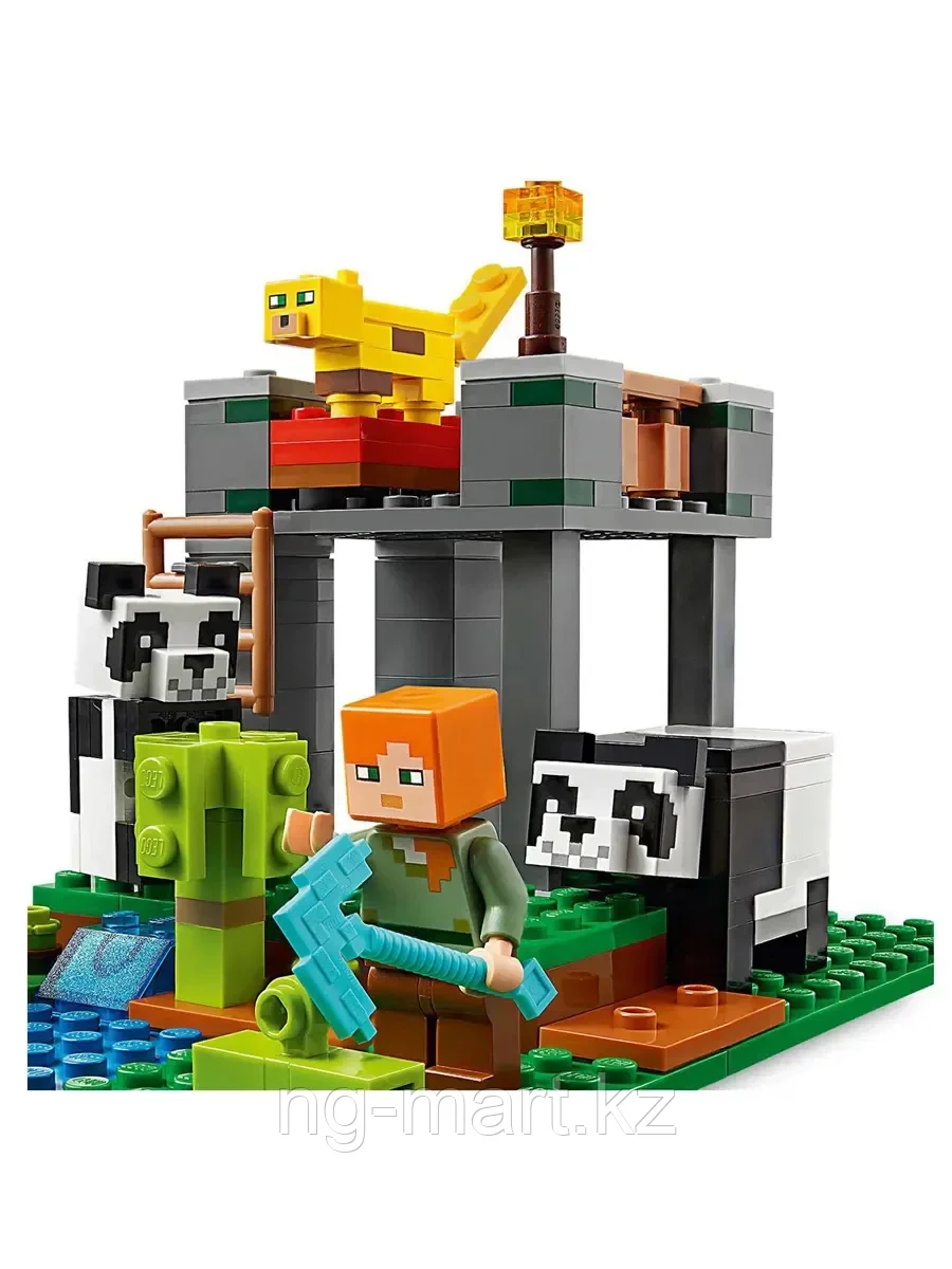 Конструктор Питомник панд 204 дет. 21158 LEGO Minecraft - фото 4 - id-p96761598