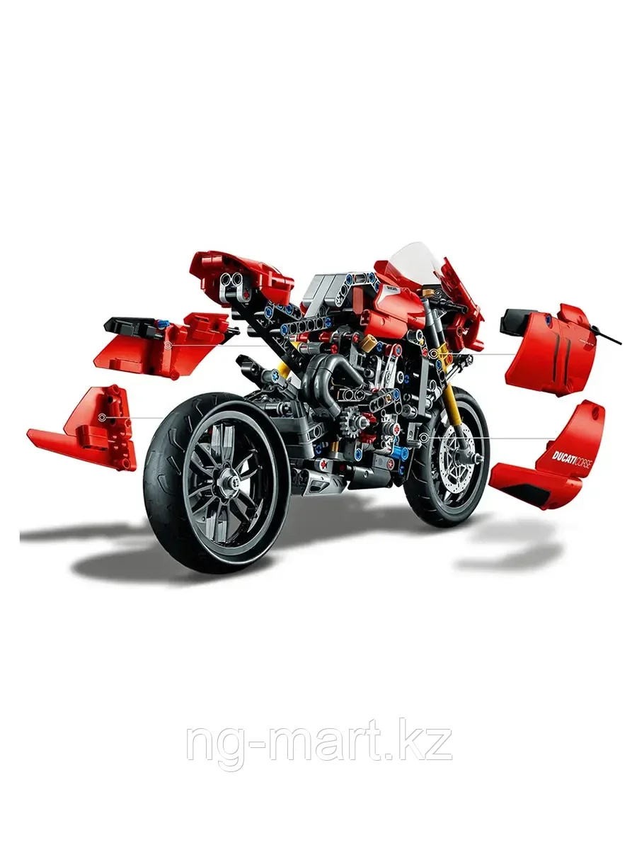 Конструктор Ducati Panigale V4 R 646 дет. 42107 LEGO Technic - фото 5 - id-p96761604