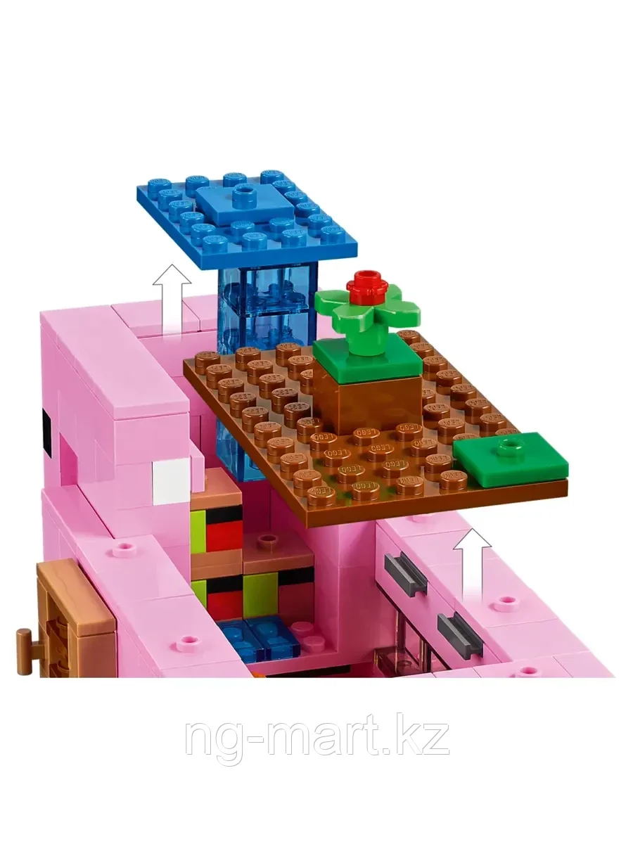 Конструктор Дом-свинья 490 дет. 21170 LEGO Minecraft - фото 5 - id-p96761613