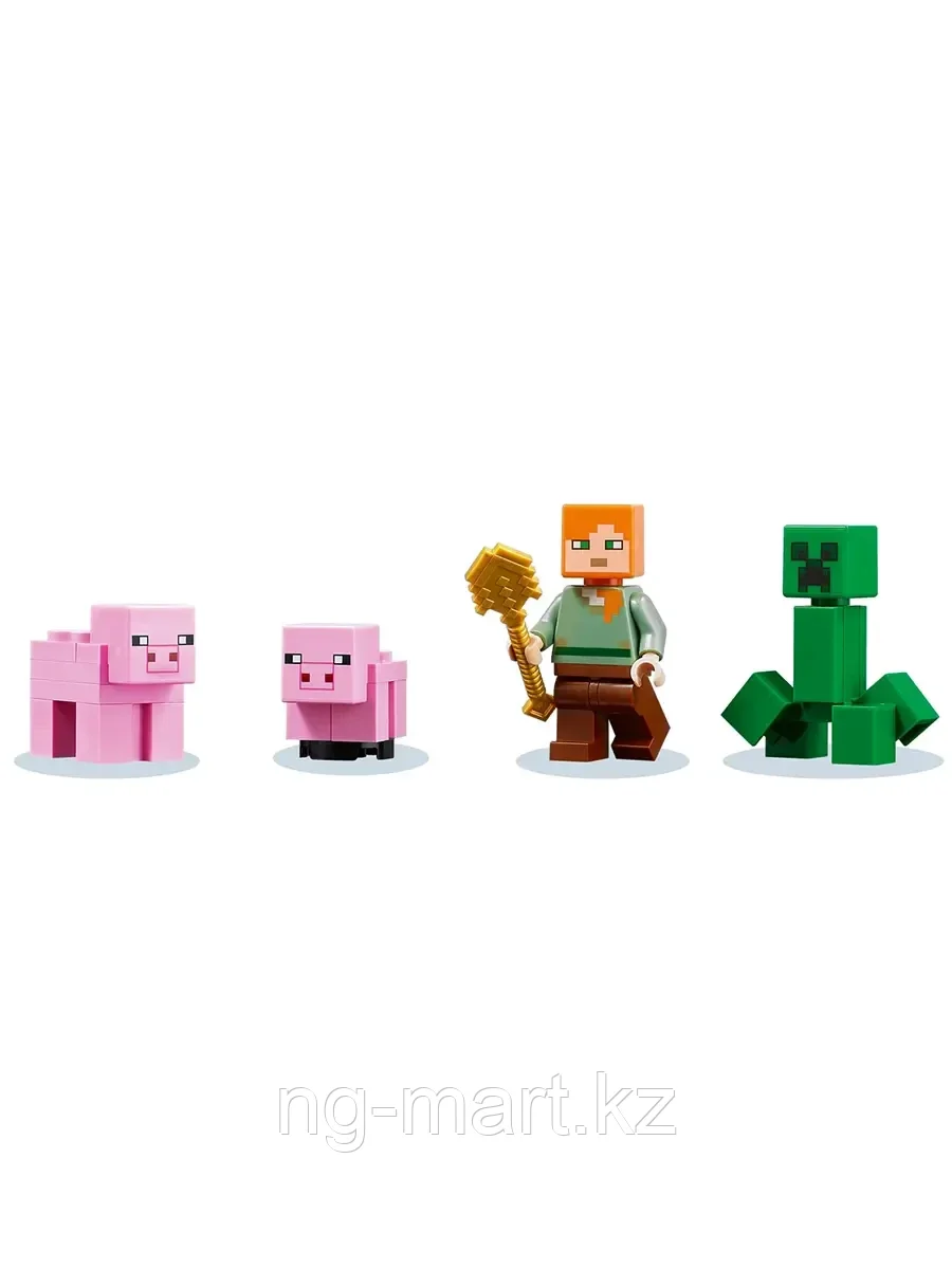 Конструктор Дом-свинья 490 дет. 21170 LEGO Minecraft - фото 7 - id-p96761613