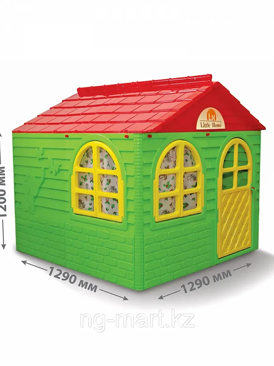 Дом детский игровой DOLONI-TOYS 025500/3 зеленый,красный