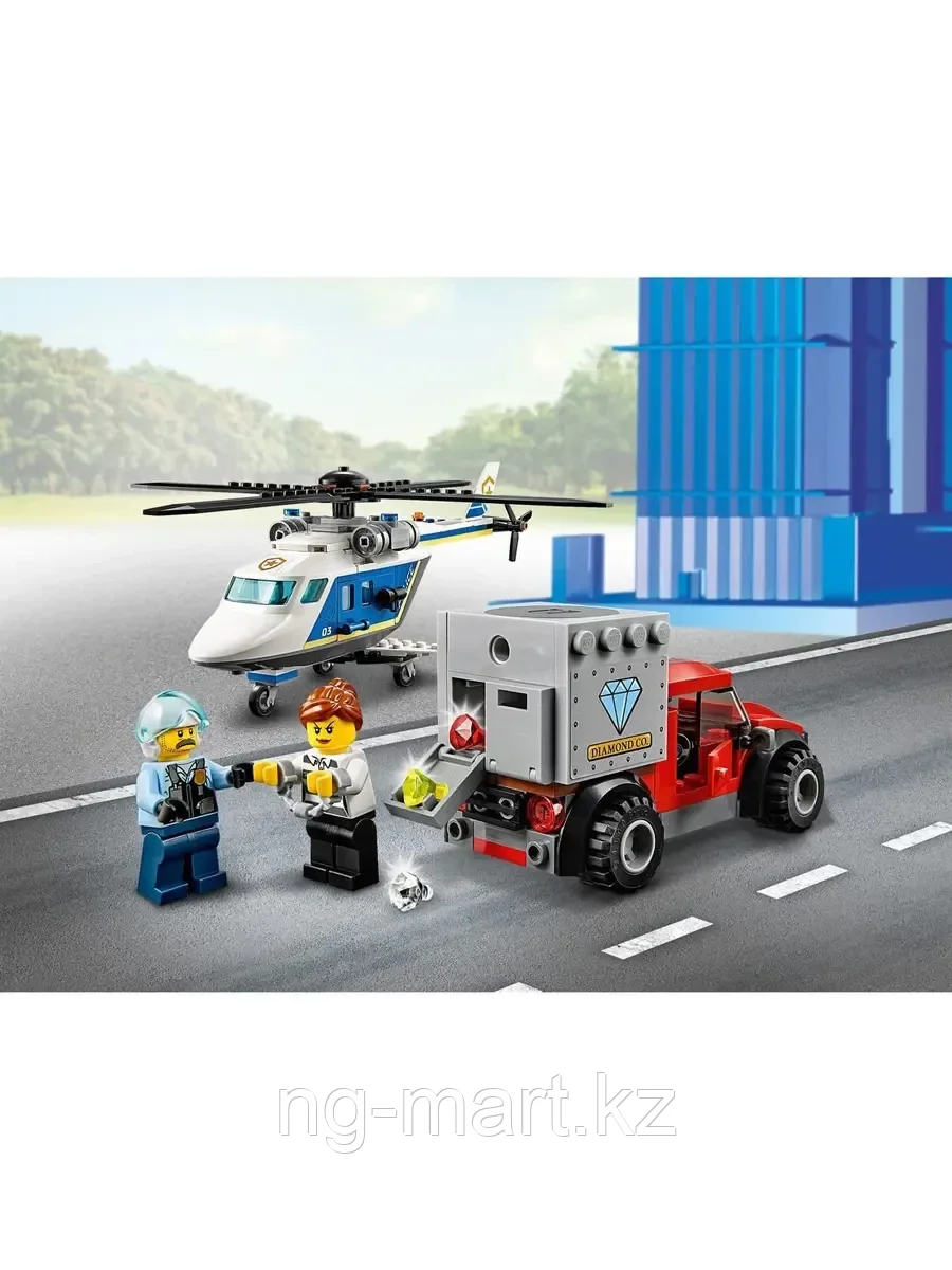 Конструктор Погоня на полицейском вертолёте 212 дет. 60243 LEGO Сity Police - фото 4 - id-p96761636