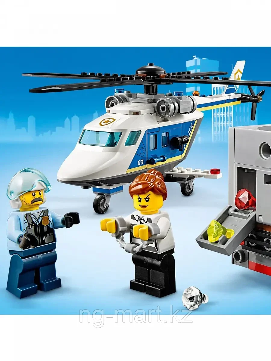 Конструктор Погоня на полицейском вертолёте 212 дет. 60243 LEGO Сity Police - фото 7 - id-p96761636