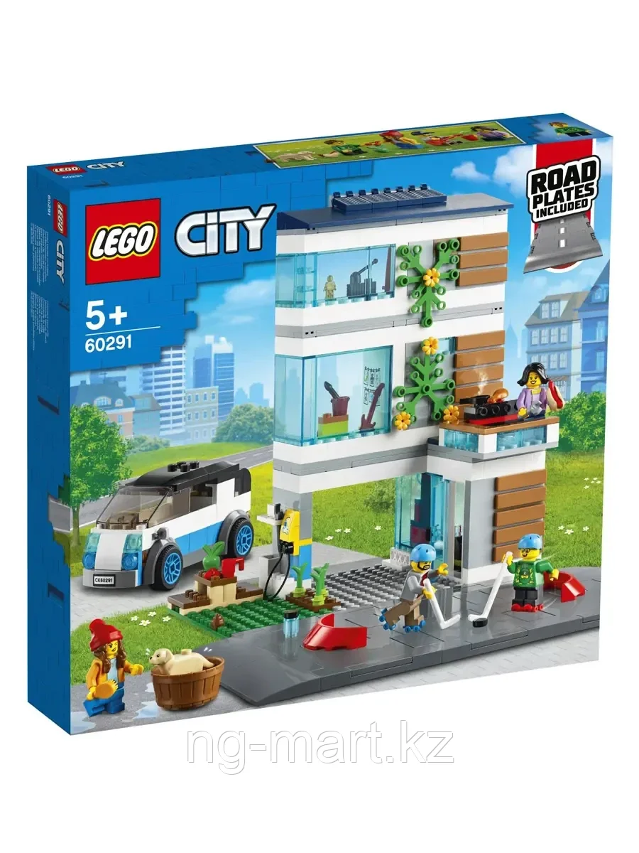 Конструктор Современный дом для семьи 388 дет. 60291 LEGO My City - фото 1 - id-p96761648