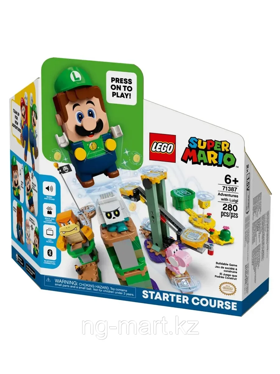 Стартовый набор «Приключения вместе с Луиджи» 71387 LEGO Super Mario - фото 1 - id-p96761650