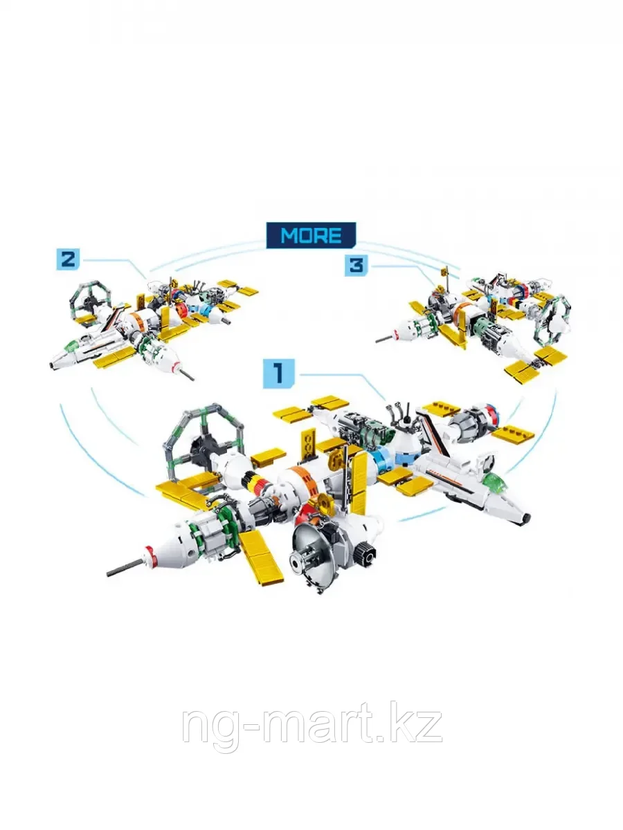Конструктор блочный Космическая станция 512 дет. M38-B0732 Sluban - фото 5 - id-p96761664