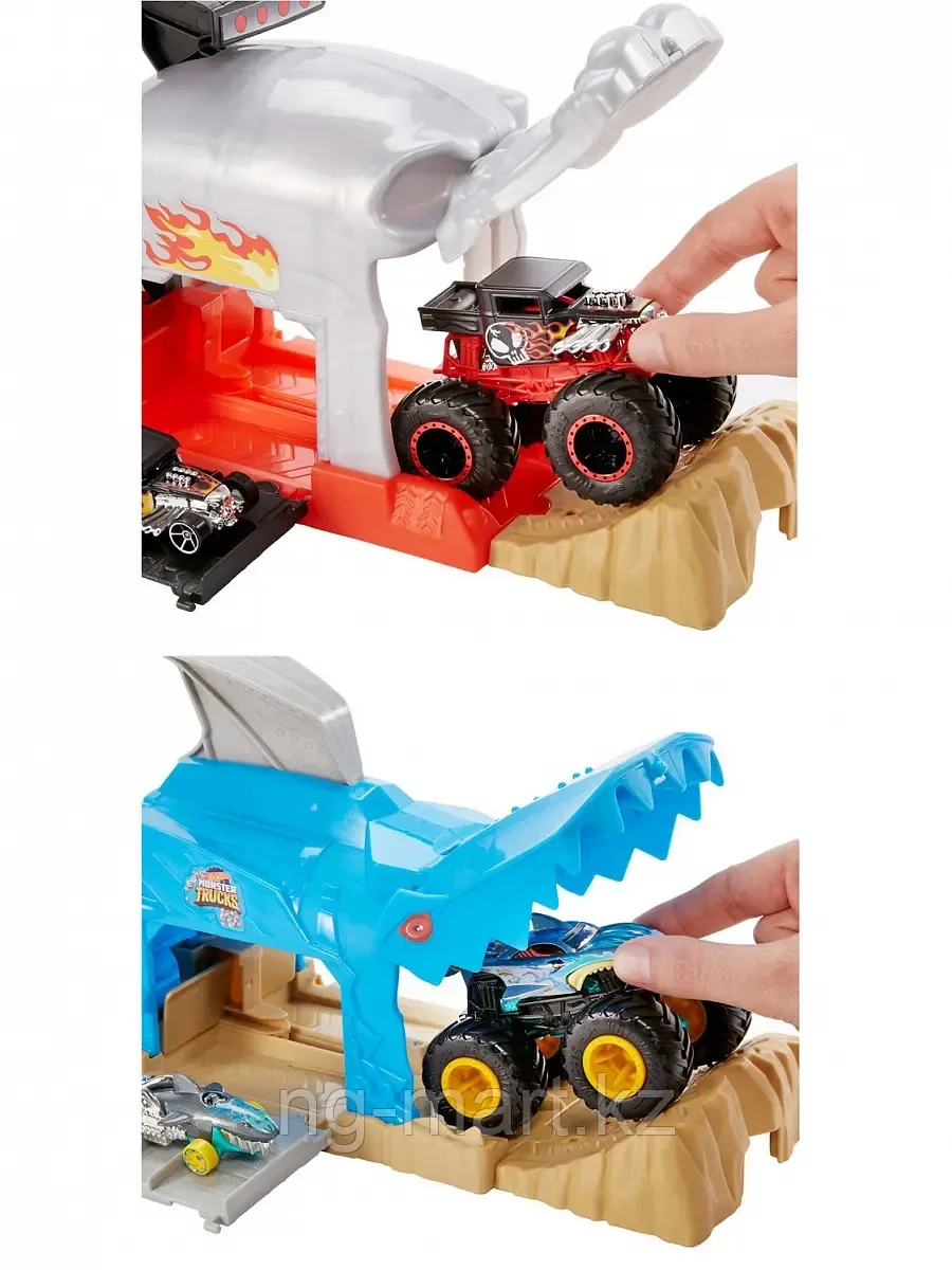 Игровой набор Hot Wheels Монстр-Трак Пусковой гараж в ассортименте GKY01 - фото 3 - id-p96758702