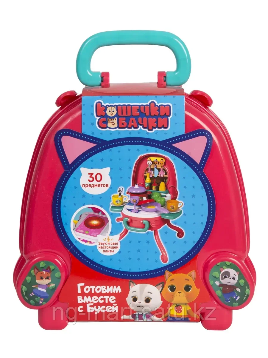 Игровой модуль Кухня 38430 Кошечки-Собачки свет и звук 30 предметов
