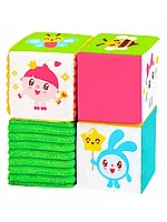 Игрушка набор из четырех кубиков "Малышарики " 403 Мякиши