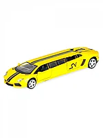 Модель машины Лимузин Lamborghini 1:32 (23см) свет,звук, инерция 6601 жёлтый