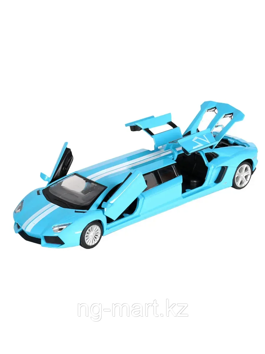Модель машины Лимузин Lamborghini 1:32 (23см) свет,звук, инерция 6601 - фото 2 - id-p96757822