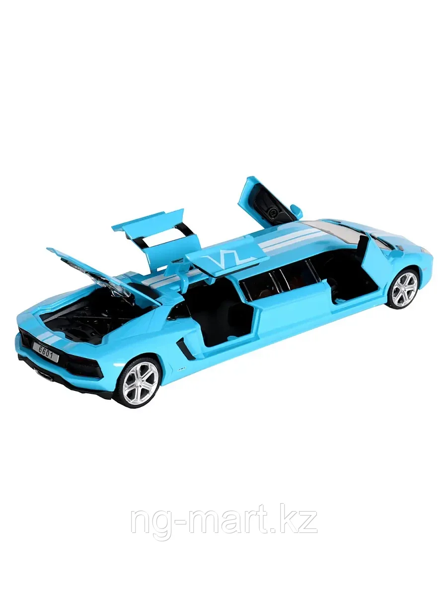 Модель машины Лимузин Lamborghini 1:32 (23см) свет,звук, инерция 6601 - фото 3 - id-p96757822