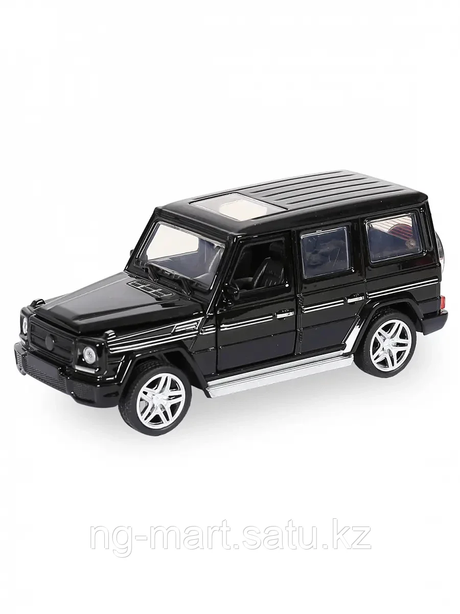 Модель машины Mercedes-Benz G65 1:32 (15см) свет, звук, инерция, чёрный глянец 05701