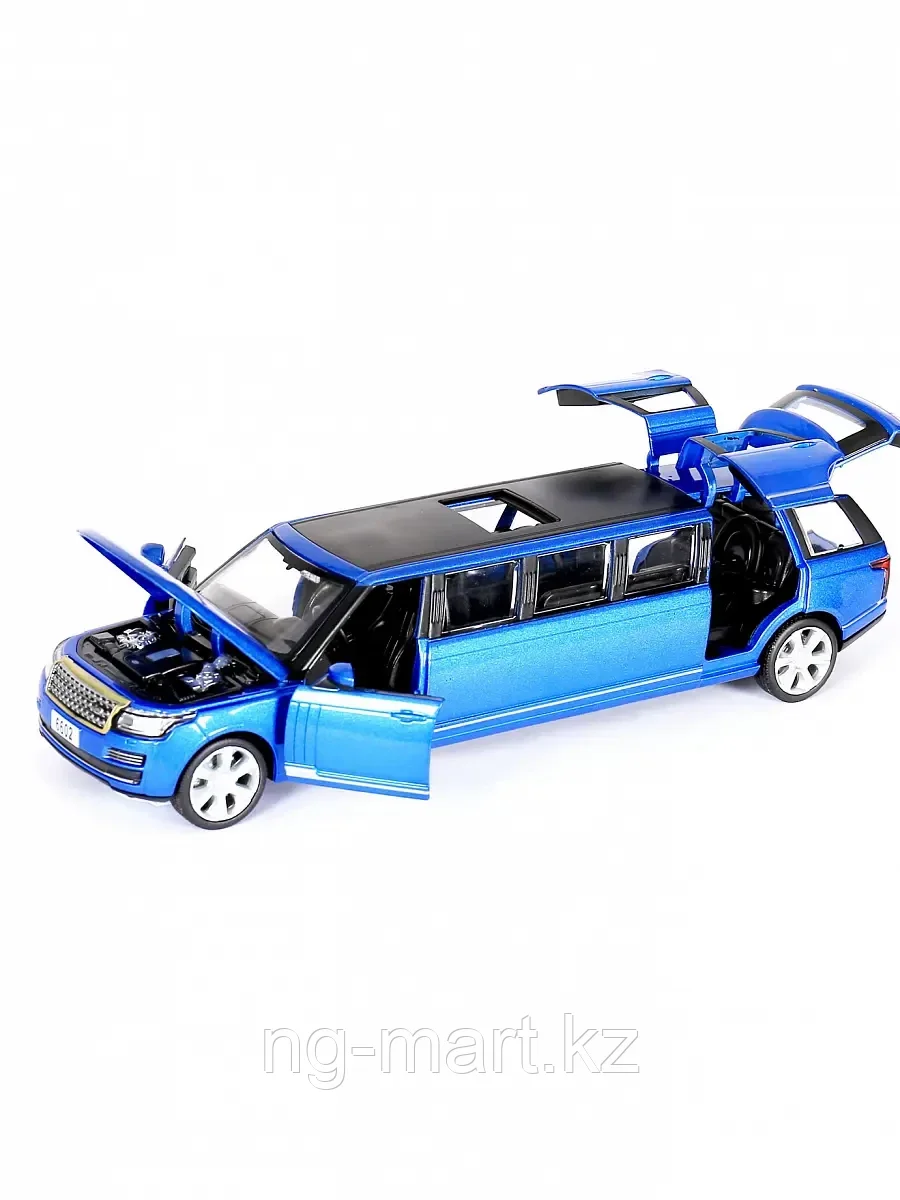 Модель машины Лимузин Range Rover 1:32 (23,5см) свет,звук, инерция 6602 - фото 2 - id-p96757834