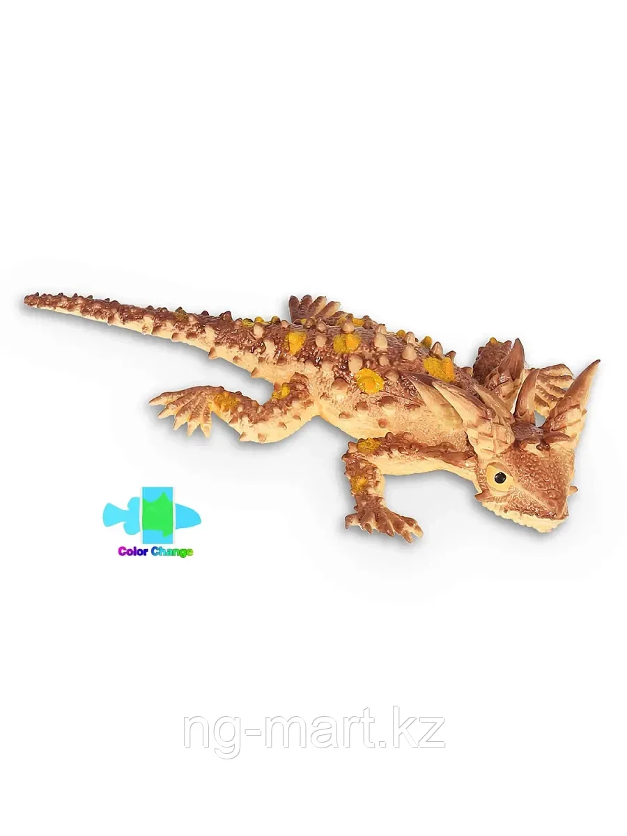 Детская игрушка животного в виде жабовидной ящерицы, меняющая цвет под водой W6328-74 "Я играю в зоопарк"