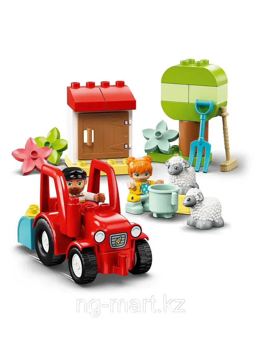 Конструктор Фермерский трактор и животные 27 дет. 10950 LEGO DUPLO Town - фото 2 - id-p96761786
