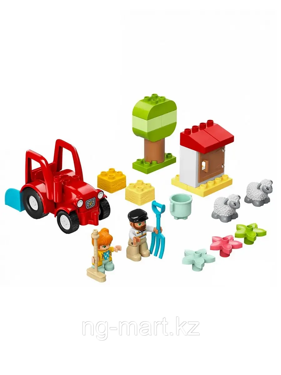 Конструктор Фермерский трактор и животные 27 дет. 10950 LEGO DUPLO Town - фото 4 - id-p96761786