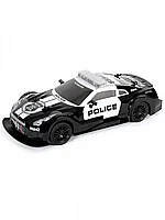 Nissan GTR полициясының 1:16-дағы к лігі (жыпылықтайтын шамдары бар) +аккумулятор