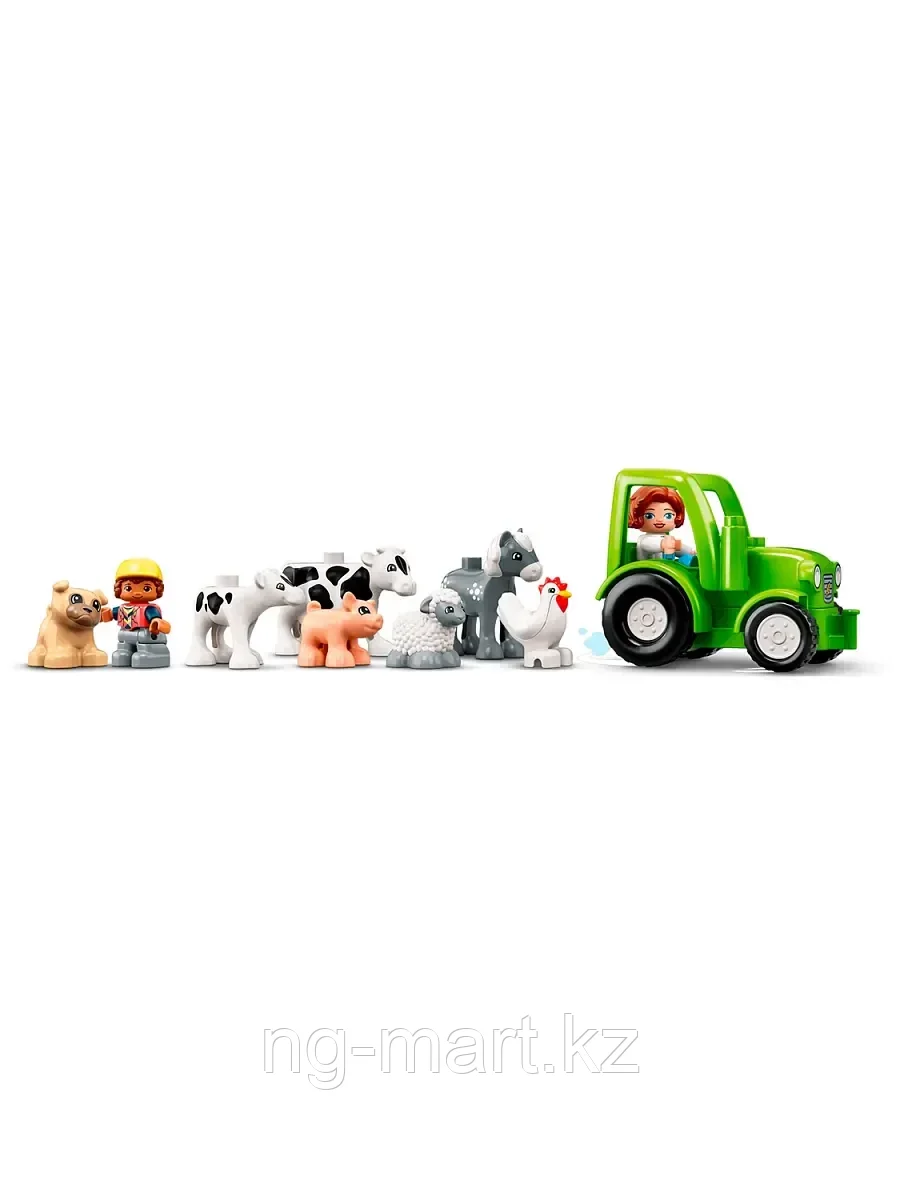 Конструктор Фермерский трактор, домик и животные 10952 LEGO DUPLO Town - фото 7 - id-p96761792